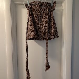 American Eagle Outfitters Leopard Print Mini Skirt